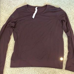 COPY - Maroon Lululemon long sleeve top